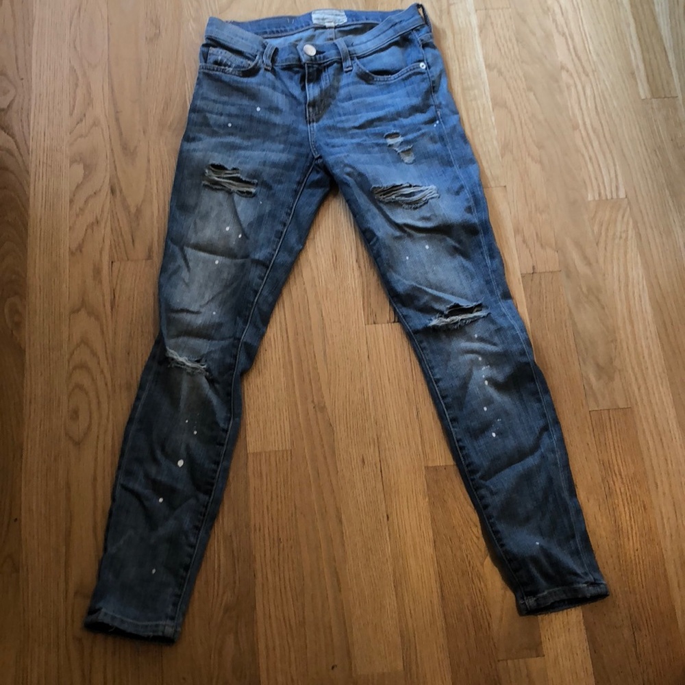 Current Elliott distressed jeans